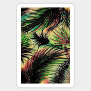 DARK TROPIC PALMS Sticker